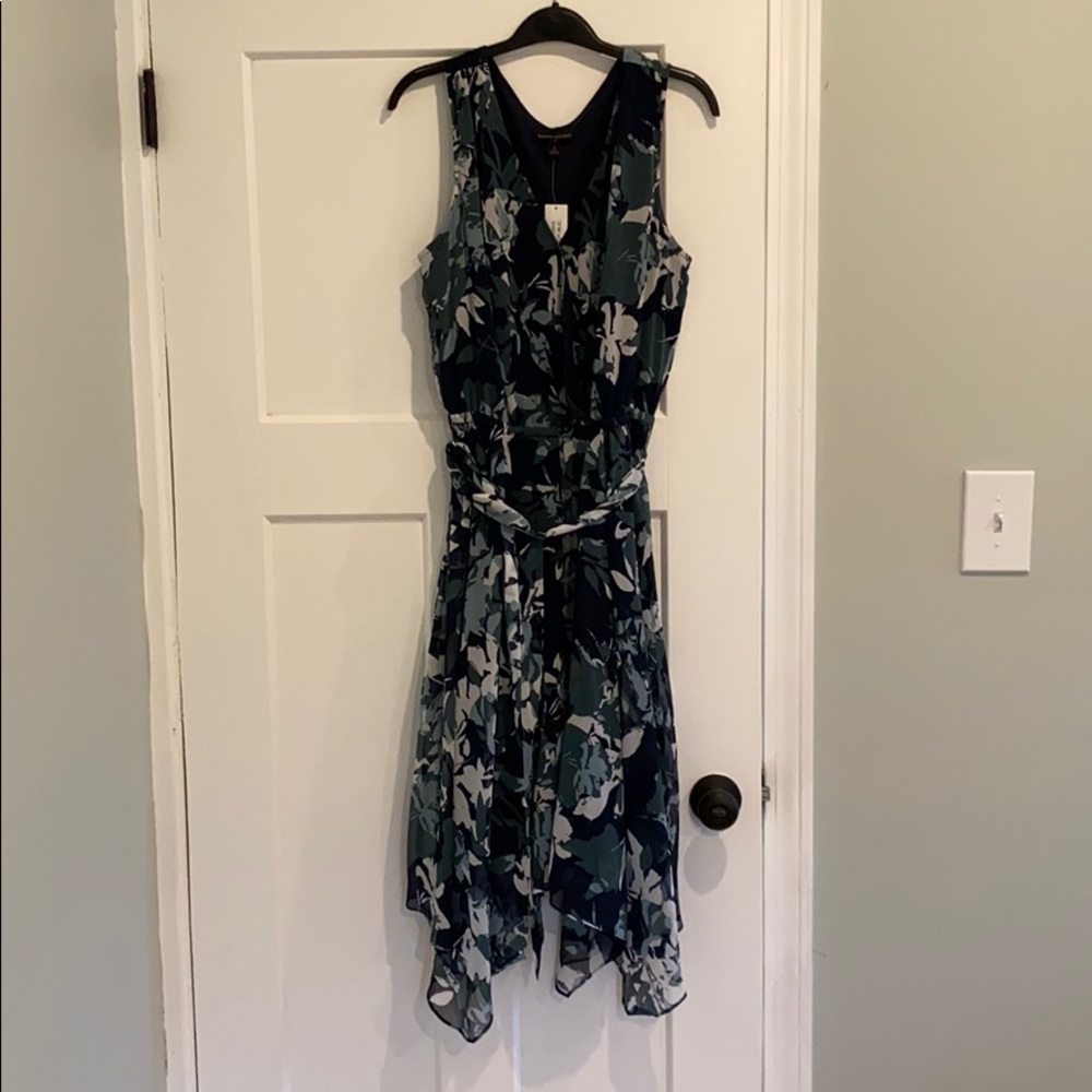 Banana republic factory floral faux wrap dress